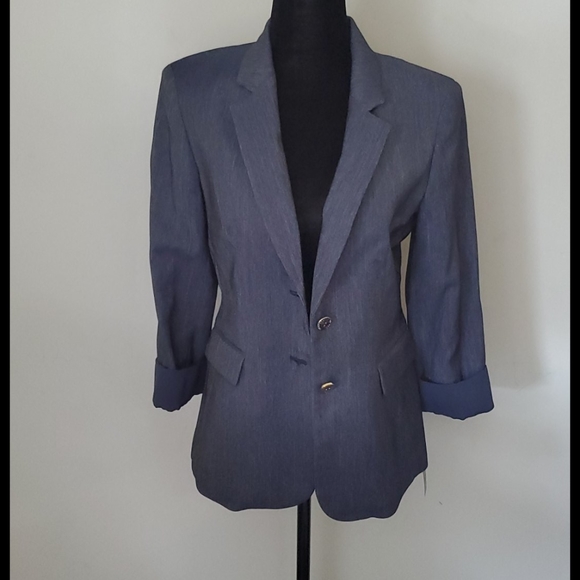 Tahari Jackets & Blazers - Tahari blue denim color blazer